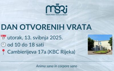 Dan otvorenih vrata Medicinske škole u Rijeci, 13. svibnja 2025.