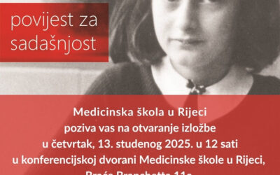 Izložba Anne Frank — povijest za sadašnjost u Medicinskoj školi u Rijeci